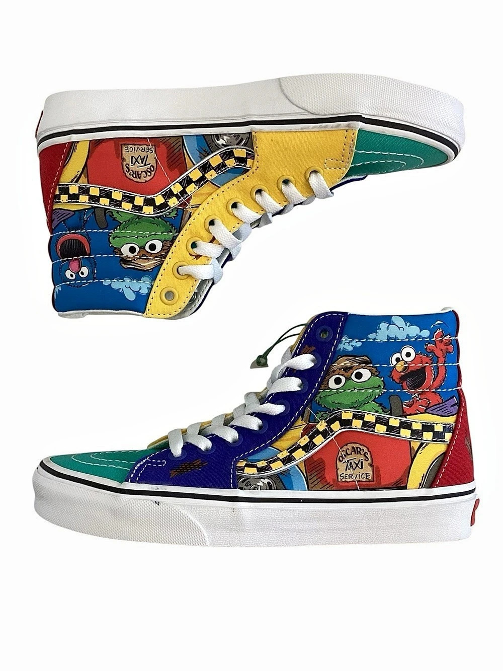 Sesame Street x Vans 6 Women’s Sk8-Hi Oscar's Taxi Service High Top Sneakers
